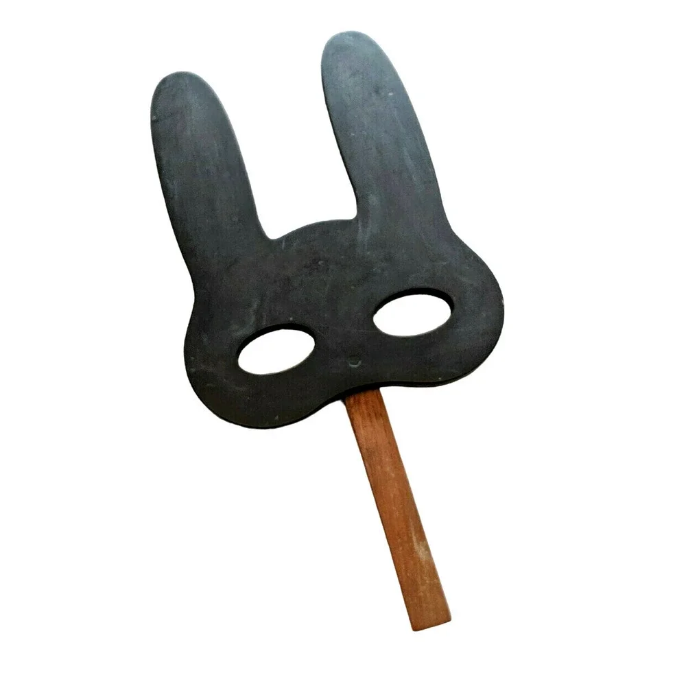 Wooden Chalk Mask, Bunny Character Waldorf Montessori Play Preschool